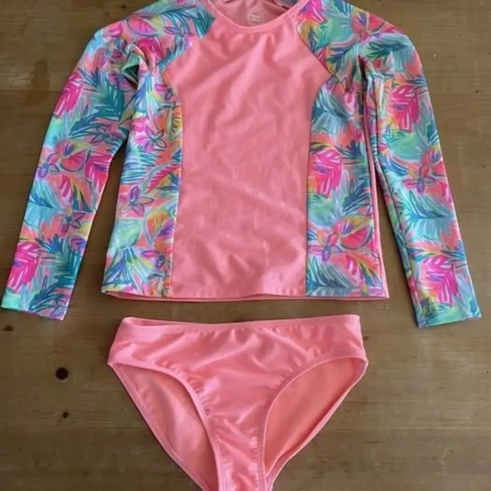 Lot of six swimsuits Justice  Wonder Nation & Almost Famous cover-up 10-12 years